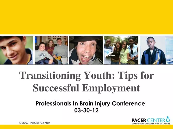 transitioning youth tips for successful employment