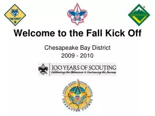 Welcome to the Fall Kick Off