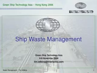 Ship Waste Management