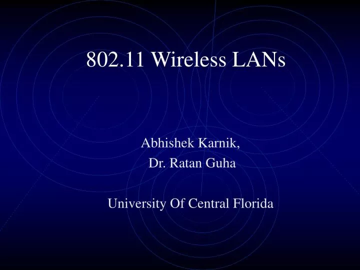 802 11 wireless lans