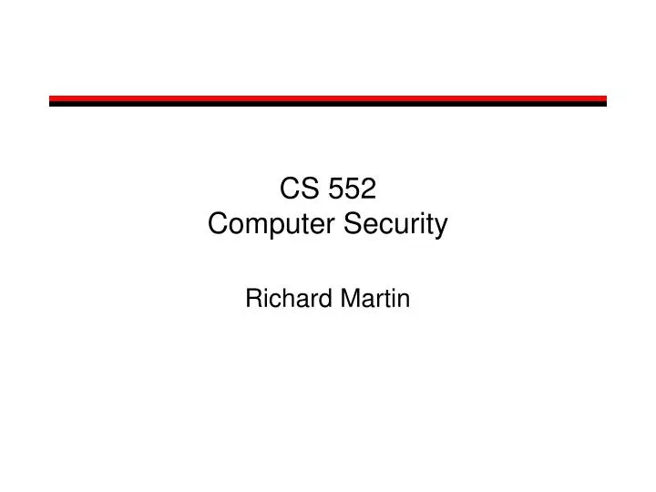cs 552 computer security