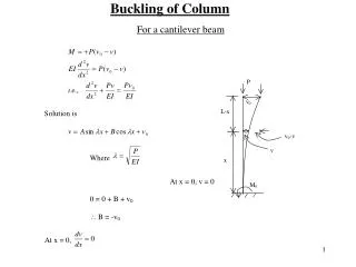 Buckling of Column
