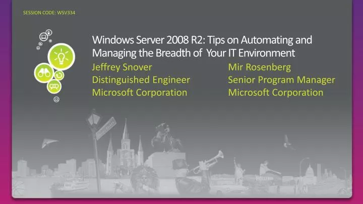 windows server 2008 r2 tips on automating and managing the breadth of your it environment