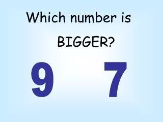 Which number is BIGGER?