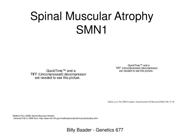 spinal muscular atrophy smn1