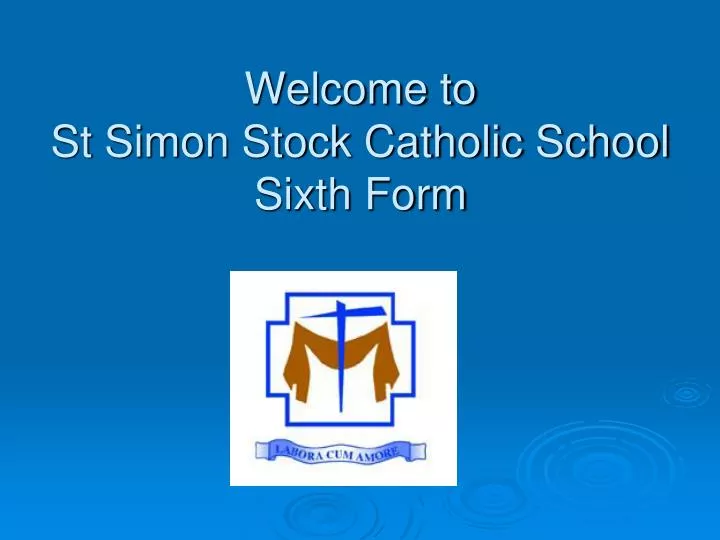 welcome to st simon stock catholic school sixth form