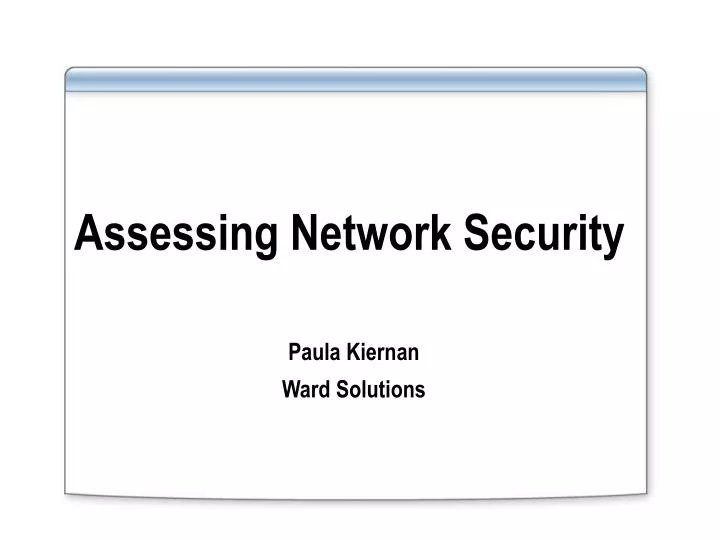 assessing network security