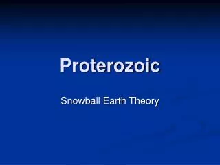 proterozoic