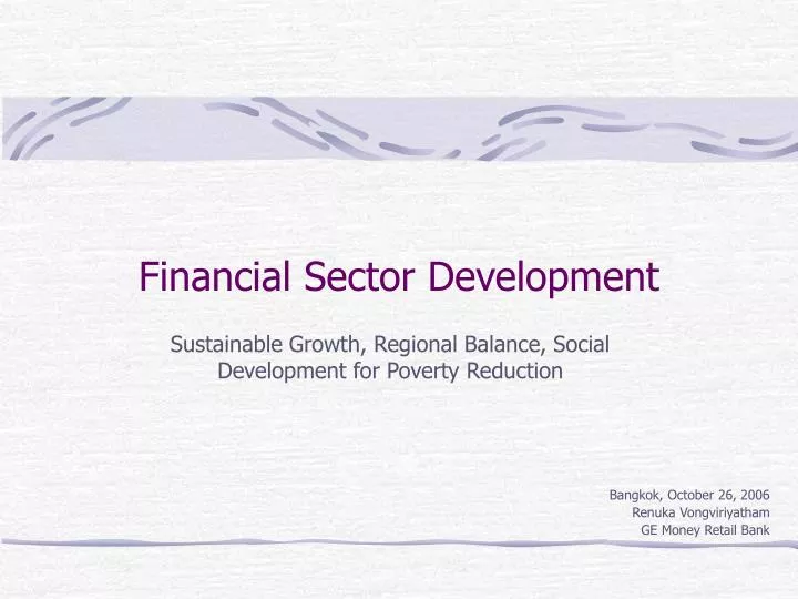 financial sector development