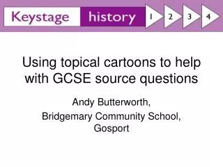 Using topical cartoons to help with GCSE source questions