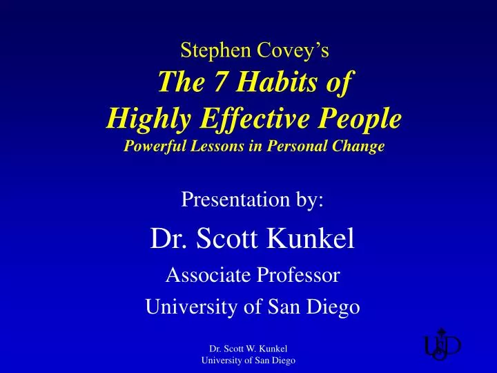 stephen covey s the 7 habits of highly effective people powerful lessons in personal change
