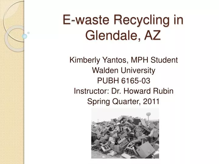 e waste recycling in glendale az