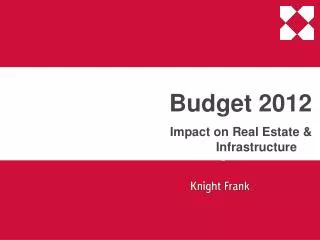 Budget 2012 Impact on Real Estate &amp; Infrastructure