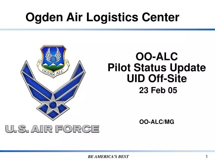 oo alc pilot status update uid off site 23 feb 05