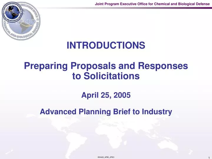 introductions preparing proposals and responses to solicitations