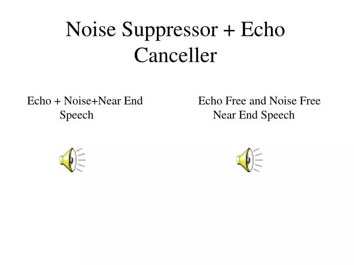 noise suppressor echo canceller
