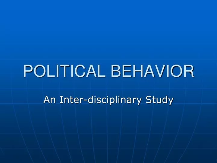 political behavior