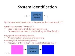 System identification