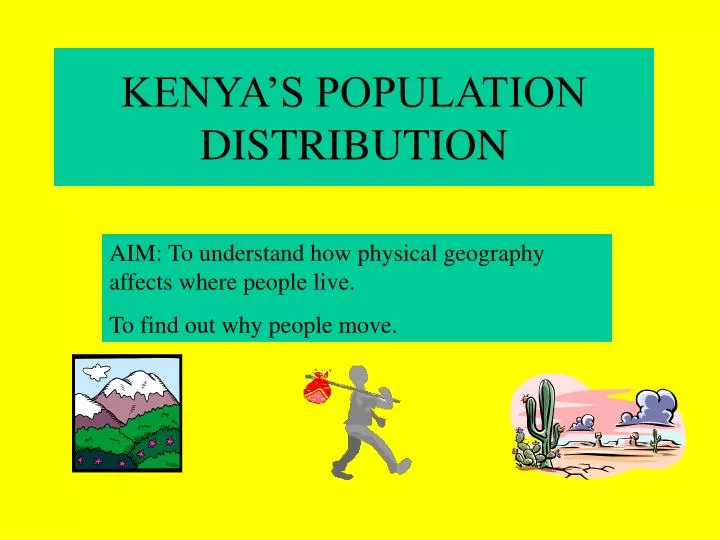 kenya s population distribution