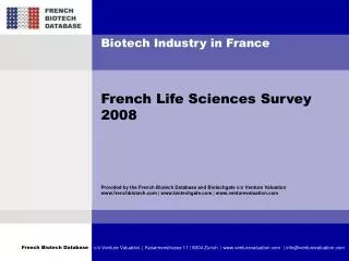 Biotech Industry in France