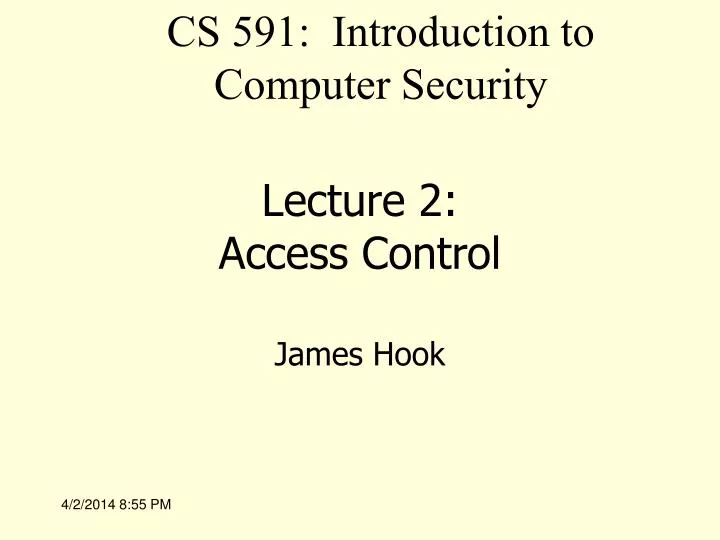 lecture 2 access control