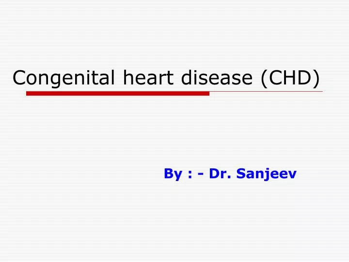 congenital heart disease chd