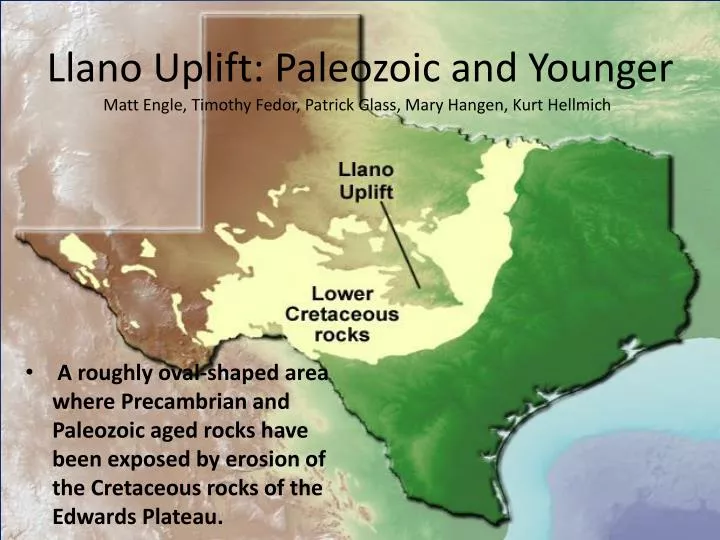 llano uplift paleozoic and younger