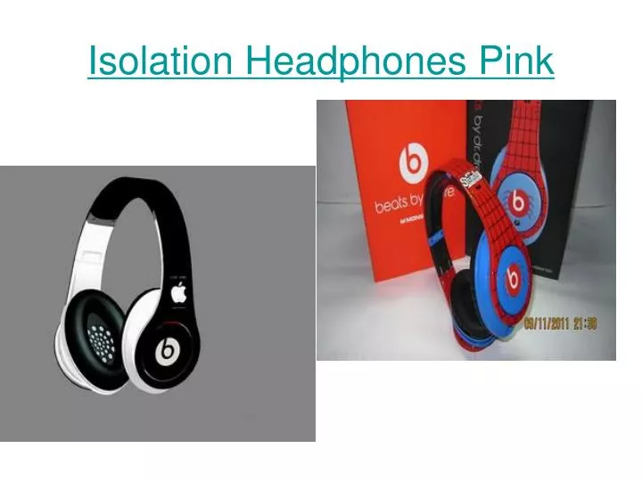 isolation headphones pink
