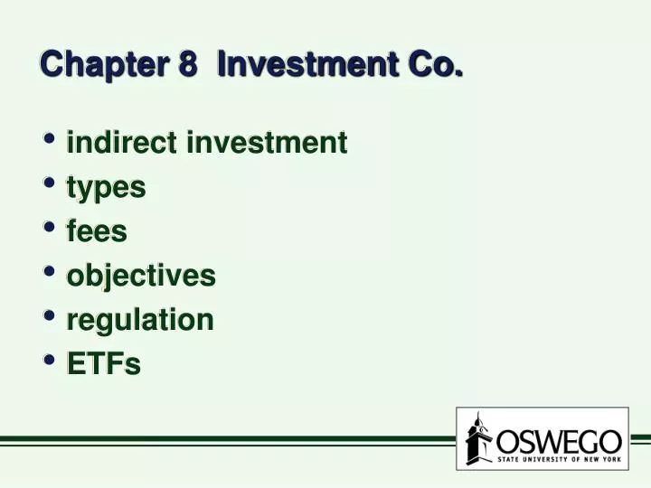 chapter 8 investment co