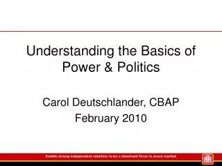 Understanding the Basics of Power &amp; Politics