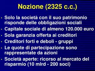 Nozione (2325 c.c.)