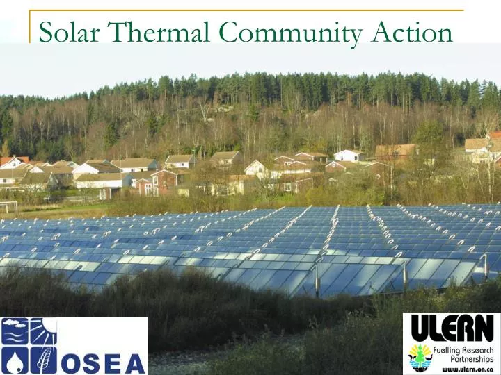 solar thermal community action