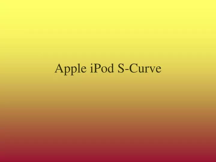 apple ipod s curve