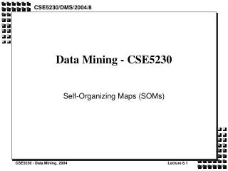 Data Mining - CSE5230