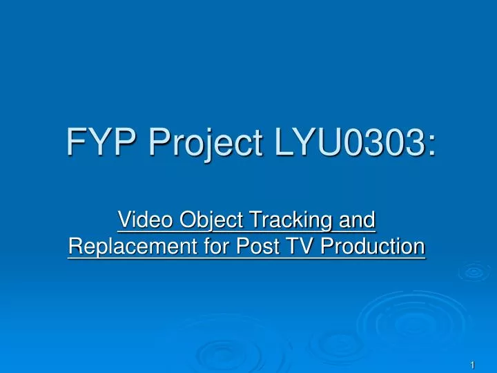 fyp project lyu0303