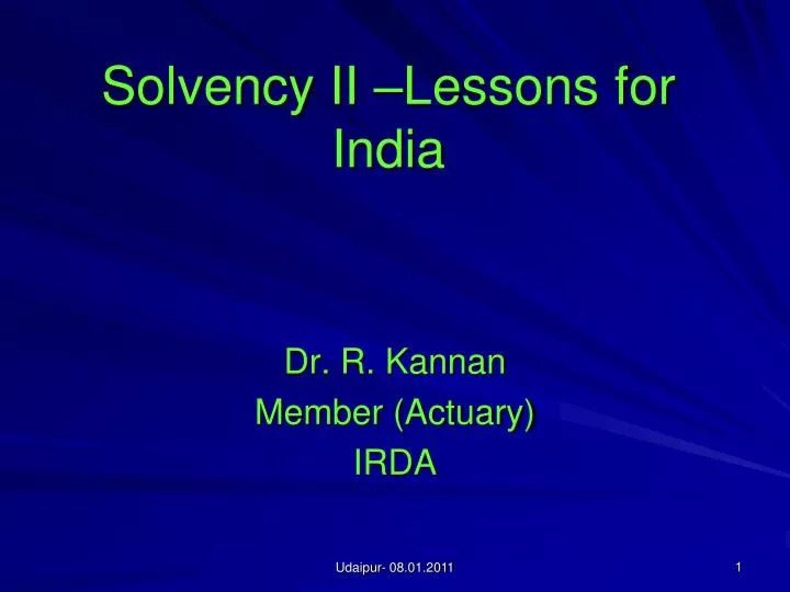 solvency ii lessons for india