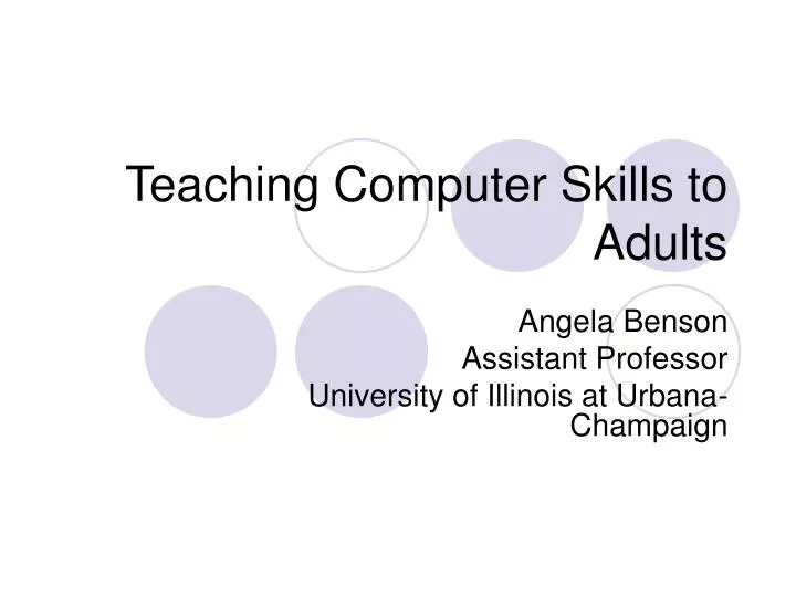 teaching computer skills to adults