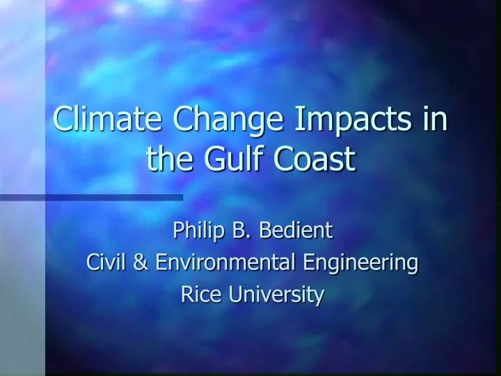 climate change impacts in the gulf coast