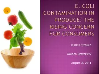 E. Coli contamination in produce: the rising concern for consumers