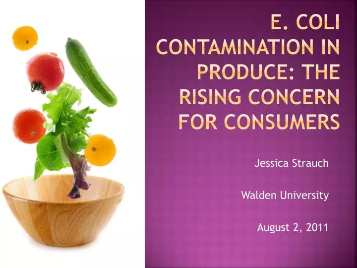 e coli contamination in produce the rising concern for consumers