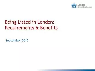 Being Listed in London: Requirements &amp; Benefits