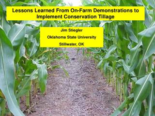 Lessons Learned From On-Farm Demonstrations to Implement Conservation Tillage