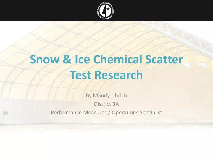 snow ice chemical scatter test research