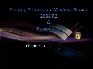 Sharing Printers on Windows Server 2008 R2 &amp; Powershell