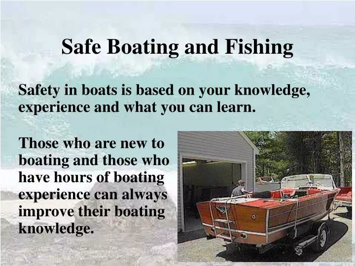 safe boating and fishing