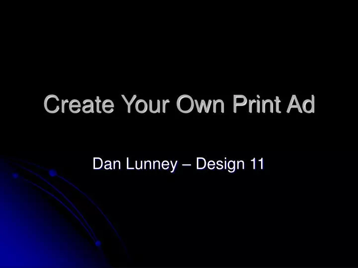 create your own print ad