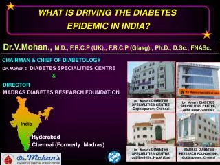 WHAT IS DRIVING THE DIABETES EPIDEMIC IN INDIA?