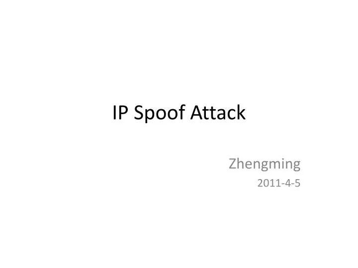 ip spoof attack