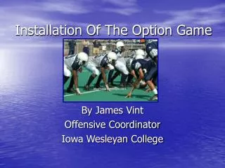 Installation Of The Option Game