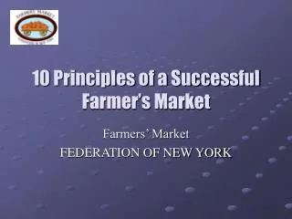 10 Principles of a Successful Farmer’s Market